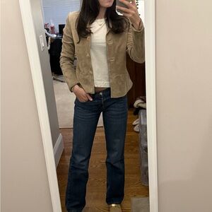 LOFT Tan Suede Blazer